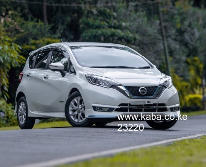 NISSAN NOTE E-POWER MEDALIST, 2018, KDU, PEARL WHITE COLOUR, 360 CAMERA,COLLISION CONTROL, EMERGENCY BREAK, ORIGINAL ALLOY RIMS, REAR SPOILER BODY KIT