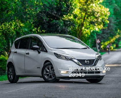 NISSAN NOTE E-POWER, BLACK ARROW, 2019, KDX REG, PEARL WHITE COLOUR, COLLISSION CONTROL, EMERGENCY BREAK, 360 CAMERA, REAR SPOILER, ALLOY RIMS